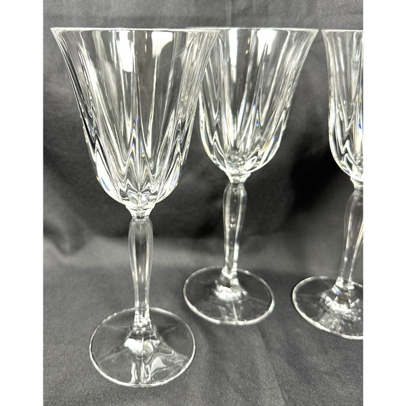 Noritake VENDOME Elegant Crystal Water Goblets Retired-8 5/8" Set of 4-Stunning! - Picture 4 of 9